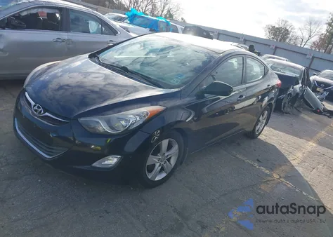 2013 Hyundai Elantra Gls z USA, uszkodzony, nr VIN 5NPDH4AE7DH414946